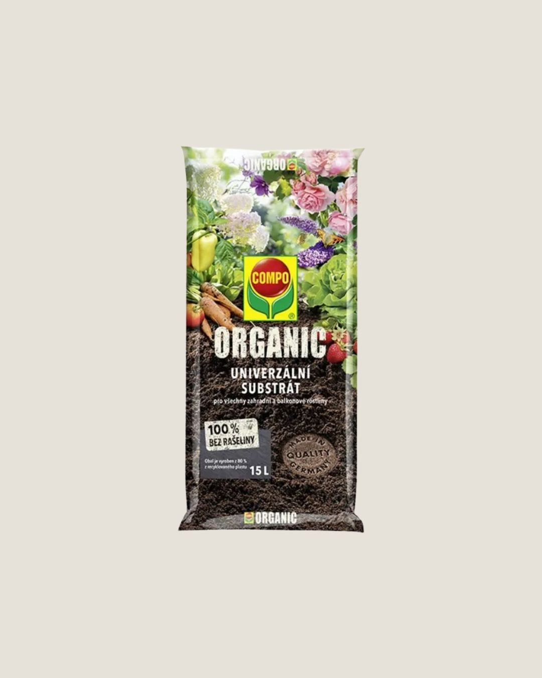 COMPO ORGANIC univerzální Substrát bez rašeliny 15 l