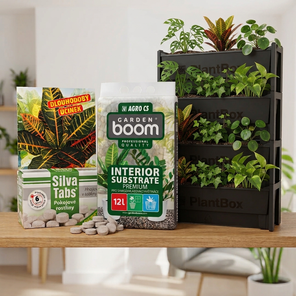Balíček 5x Plantbox + interiérový substrát + hnojivo pre izbové rastliny